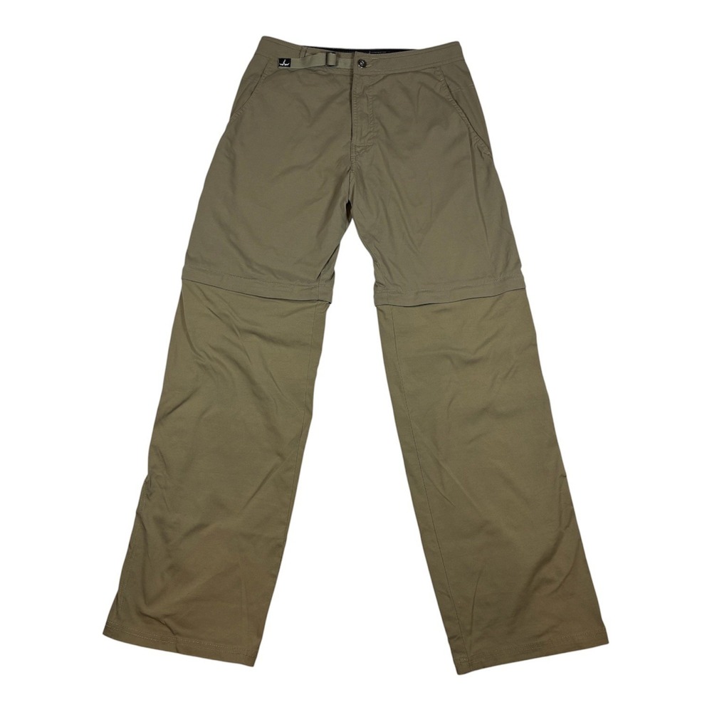 Vintage Prana Breathe Convertible Pants Men's S Tan Khaki Y2K Gorpcore Hiking